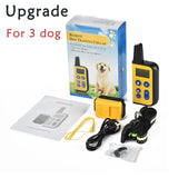 1km Remote Dog Training Collar Electric Shock sound Anti-Bark Rechargeable for small big dogs training accessories Dropshipping
