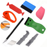 FOSHIO Carbon Fiber Vinyl Film Sticker Car Wrap Tool Kit Car Accessories Auto Window Tinting Magnetic Squeegee Razor Scraper