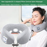 U-Shaped Electric Cervical Spine Massager, Heating and Pain Relief Memory Foam, Soft Neck Pillow Massage