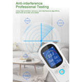 Air Quality Monitor&amp;Temperature Humidity Meter Formaldehyde Detector TVOC Tester with Alarm Buzzer Rechargeable Air Analyzer