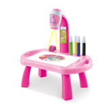 Kid Led Projector Art Drawing Table Toys Child Smart Painting Board Desk Baby Educational Learning Paint Tools Montessori Toys