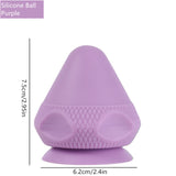 Silicon Massage Ball With Suction Cup For Psoas Thoracic Spine Upper Back Neck Scapula Foot Yoga Muscle Relax Massage Apparatu