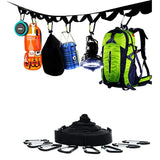 2021 New  Hammock&Tent Organizer 150 LBS Camping Fashion Campsite Storage Strap Loop With 19 Carabiner Hooks Tools