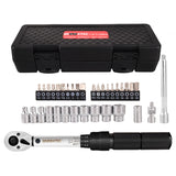 35pcs/set 2-20Nm Ratchet Adjustable Torque Wrench Socket Bit Bicycle Repair Tool Mechanical Workshop Tools Hand Tools