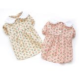 Summer Pet Dog Dress Cute Printing Pet Dresses for Dogs Cats Kitten Skirt Chihuahua Teddy Small Dog Clothes Ropa Para Pereo