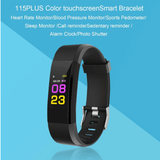 2021 Newest Amazon Hot Sale Color Screen Smart Sport Bracelet 115Plus for Android IOS Fit Bit Smart Bracelet
