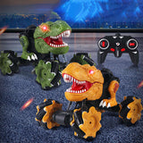 Children Dinosaur Remote Control Car Roatable Fade-Resistant High-Power Monster Off-Road Crawler Radio Control  Truck Toy