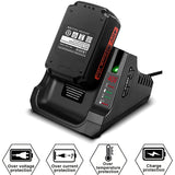 For Black and Deckers LCS36 LCS40 40V Lithium Battery Fast Charger BXR36 LBX36 BXR2036 LBX1540 LBX2040