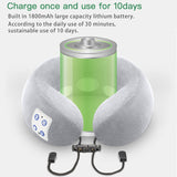 U-Shaped Electric Cervical Spine Massager, Heating and Pain Relief Memory Foam, Soft Neck Pillow Massage