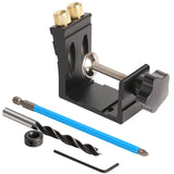 15 Degree Pocket Dowel Jig Drilling Kit Multi-function Oblique Hole Locator Drill Guide Puncher Carpentry Tool