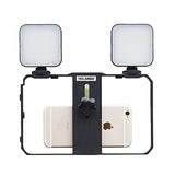 Vlogging Kit Phone Video Kit Accessories Fill Light Microphone Stabilizer PTZ for Phone Video Recording for YouTube Vlog
