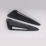 2pcs For Toyota C-HR 2016-2018 Outer Front Grille Side Air Vent Cover Trim Carbon Fiber Style Car Styling Accessories