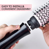 7 in 1 Kit Hair Straightening Comb Set Hair Dryer Brush Multifunctional Hot Cold Wind Curling Straightening Curling Iron Comb