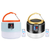 LED Solar Camping Lantern Rechargeable Mini Rechargeable Tent Light for Emergency Outdoor Power Outage Hiking
