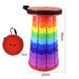 Outdoor Furniture Retractable Stool Chairs Portable Stool Lounge Folding Chair Camping Stool Foldable Convenient Fishing Chair