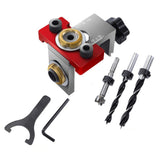 Self Centering Dowel Jig Kit Woodworking Center Finding Doweling Drill Guide Jig Kit  Precise Punch Locator Dowel Jig