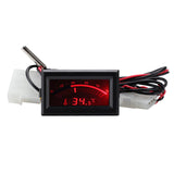 Digital Thermometer 5V LCD Pointer Car Water Temperature Meter Gauge C/F NTC Sensor for Computer Case Air Conditioning Boilers