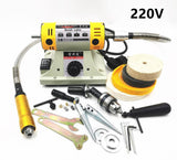220V 350W Polishing Machine For DIY Woodworking JadeJewelry Dental Bench Lathe Machine Motor Grinding Machine
