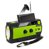 Multifunctional Radio Hand Crank Solar Crank Dynamo Powered AM/FM/WB Weather Radio with Led Lights 4000 MAh Power Bank SOS
