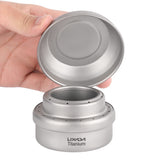 Lixada Portable Mini Titanium Alcohol Stove with Lid Cross Stove Stand Rack Outdoor Camping Hiking Cooking Alcohol Stove