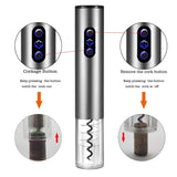 Electric Wine Opener Automatic Bottle Opener Portable Household Foil Cutter Electric Wine Bottle Opener Kitchen Corkscrew