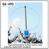 GA490 100KHZ-179MHZ Ring Active Receive Antenna SDR Loop Antenna Low Noise Medium Short Wave Radio Short Wave Antenna