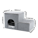 Pet Cat stairs Tree Cando House Multi-Steps Bed Scratching House for Cat Kitten Tower with Cozy Hummock Bed Inside Fast Delivery