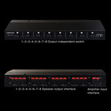 1 in 8 Out Power Amplifier and Loudspeaker Box Switcher/Loudspeaker Switch Distribute Device/Compare Device