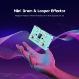 Effect Pedal Drum &amp; Looper Effector Mini 2-in-1 Looper Drum Machine Double Footswitch Looper Pedal Looper Guitar Pedal 30 Drums
