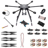 ZD850 DIY Drone Kit 850mm Carbon Fiber Frame with APM2.8 Flight Control M8N GPS 350KV Motor 2-6S 40A ESC Hexacopter UFO Drone