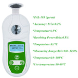 Handheld Digital 0-53%/0-32% Refractometer Brix Sugar Tester Meter Fruit Juice Beverage Drinks Concent Measuring Instrument