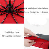 Windproof Double Automatic Folding Umbrella Female Male 12 Bone Car Luxury Large Business Umbrellas Men Rain Women Gift Parasol