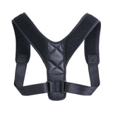 Breathable Straightener Posture Corrector Brace Adjustable Back Spine Column Posture Correction Belt (Leather)