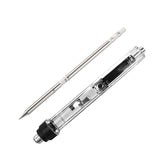 QUICKO 150~450℃ 72W Portable Temperature Adjustable Mini Electric Soldering Iron With OLED Digital Display Transparent Cover