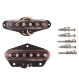 Electric Guitar Parts Humbucker Pickup Clear Alnico 5 For  TL Replacement