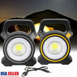 USB Rechargeable 30W COB LED Flood Light Portable Outdoor Garden Work Spot Lamp For Emergency, Maintenance, Garden Work