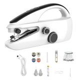Mini Sewing Machine Handheld with Crafting Mending Machine 2 Speed Single Thread Stitching Electric Sewing Small Gadget