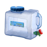 5/7.5/8L Capacity Pure Water Buckets Container with Faucet Portable Driving Water Tanks for Outdoor Picnic Camping Cooking