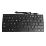 USB Wired Mini Slim Multimedia External Keyboard For Notebook Laptop PC Computer