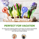 4Pcs Glass Watering Globes, Automatic Drippers Waterers Dripping Equipment for Indoor Outdoor Garden Potted Plants