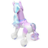 Muwanzi Large RC Unicorn Robot With Light Music Infrared Induction Cartoon Cute Electric Educational Animal Toys for children
