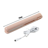 2 in 1 Curling Iron Mini Hair straightener Flat Iron USB Splint Hair Straightening Styling Tools Hair Curler Beard straightener