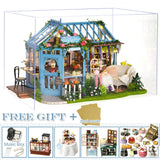 CUTEBEE DIY Dollhouse Wooden Doll Houses Miniature Doll House Furniture Kit Casa Music Led Toys for Children Birthday Gift A68A