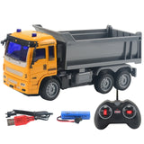 RC Trucks Mini Remote Control Bulldozer 1:30 4CH Plastic Engineering Car Dump Crane Excavator Electric Vehicle Toys