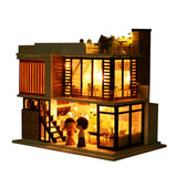 DIY Doll House Wooden Doll Houses Miniature Dollhouse Furniture Swimming Pool Kit Building villa Toy for children Christmas Gift