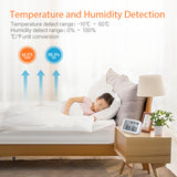 Zigbee Wireless Thermometer Hygrometer Smart Humidity Temperature Sensor with Luminous Intensity Measurement App Notification