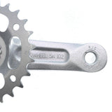 Children Kids Bicycle Crankset 102/114mm 25/28T Crank Set Square Hole Aluminum Alloy Single Speed Bike Parts