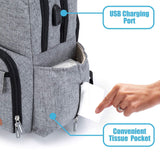 2020 Simple Business Mummy Bag Multifunction Diaper Bag Large Capacity Bag for Mom Fashion Baby Stroller Bag Hanimom