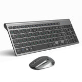 2.4G Wireless Keyboard  Mouse Combo Russian Language  Protable Mini Multimedia Keyboard Mice Set for Windows, PC, Laptop,Tablet