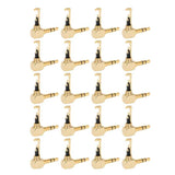 3‑Section 3.5mm Audio Adapter 90 Degree Audio Adapter Gilded L‑Shaped Audio Adapter
